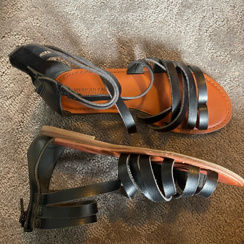 American Eagle Black Sandle